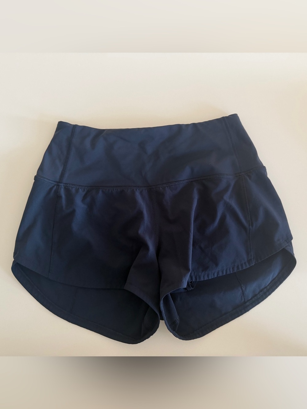 lululemon athletica Navy speed shorts high rise size 2
